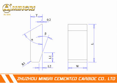 Welding Tungsten Carbide Saw Tips , Tungsten Carbide Tool Tips Cutting Plywood