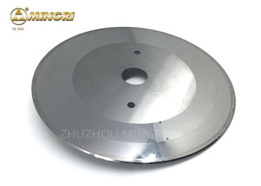 Round 2 Holes Carbide Cutting Disc , Carbide Slitter With Polished Surface